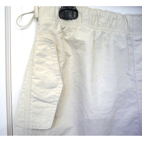 NWT Love Tree Nylon Parachute Pants Size L Ivory Cargo Gorpcore Urban Streetwear - Picture 3 of 14